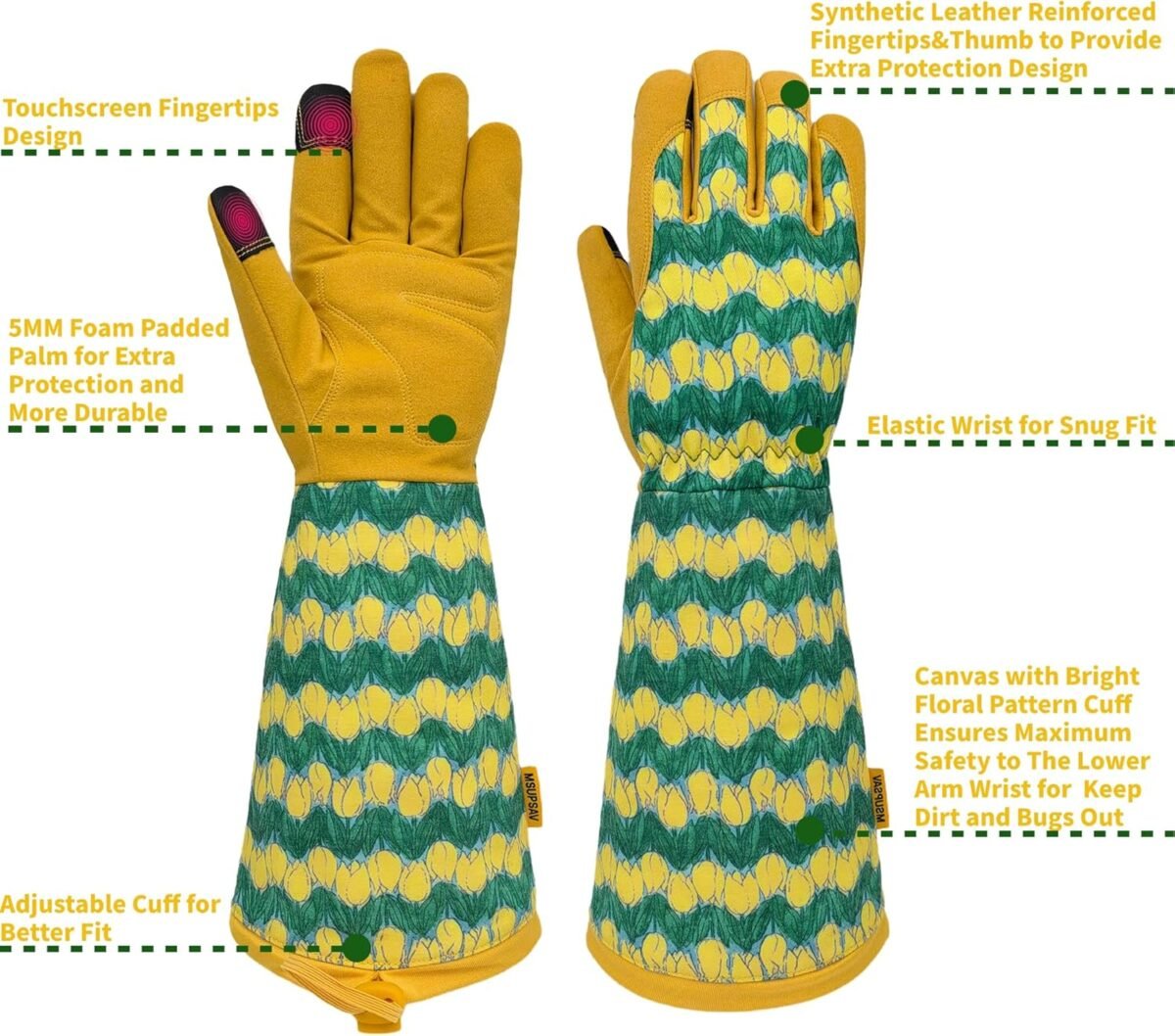Gardening Gloves for Women and Men, Thorn Proof&Puncture Resistance Garden Gloves,Gauntlet Gloves,Gifts - Image 9