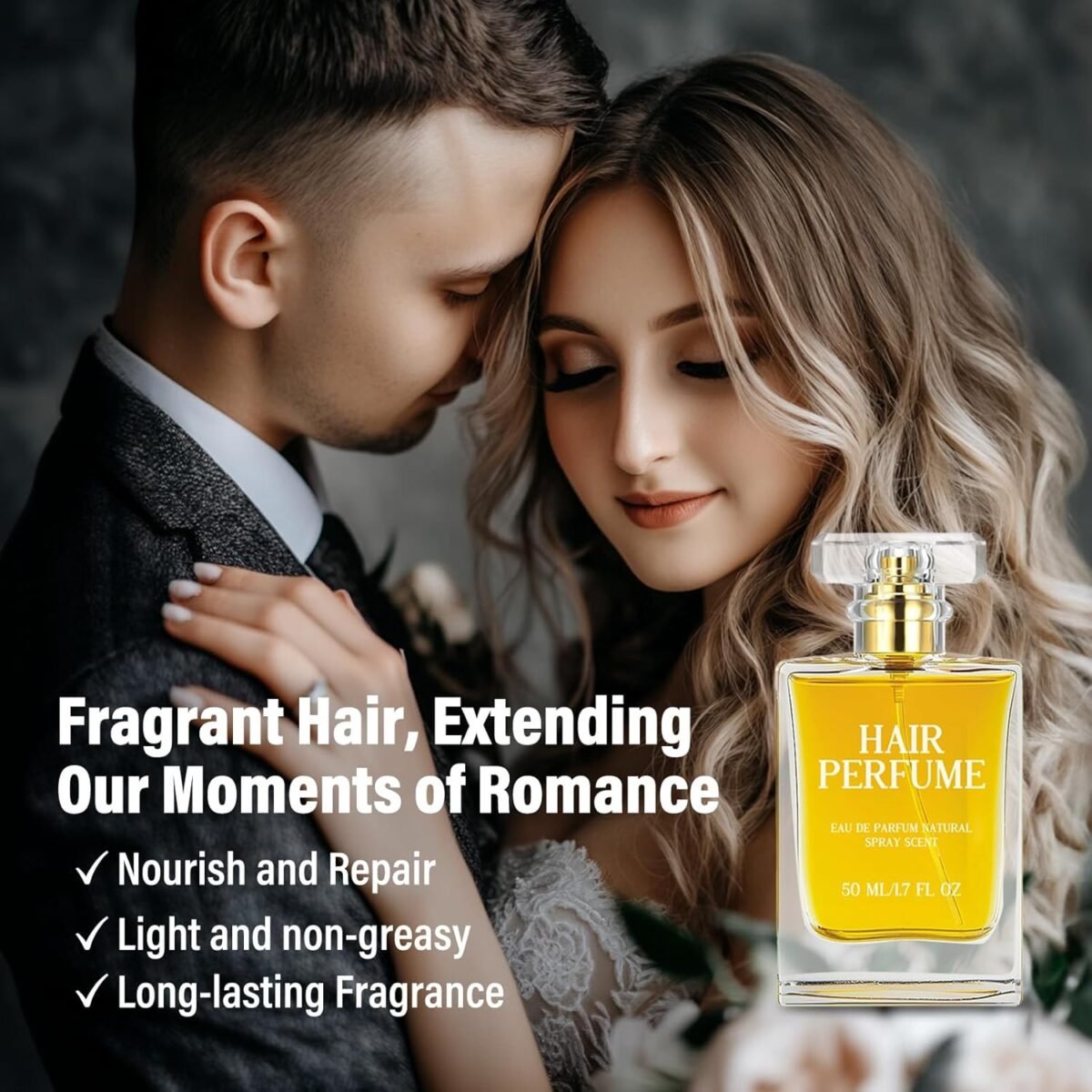 Hair Perfume, Pheromone Perfume for Women, Essential Oil Perfu-me for Hair, Per-fume Oil Extract to Ha-ir Care, Lasting Fragrance for Long Time - Image 3
