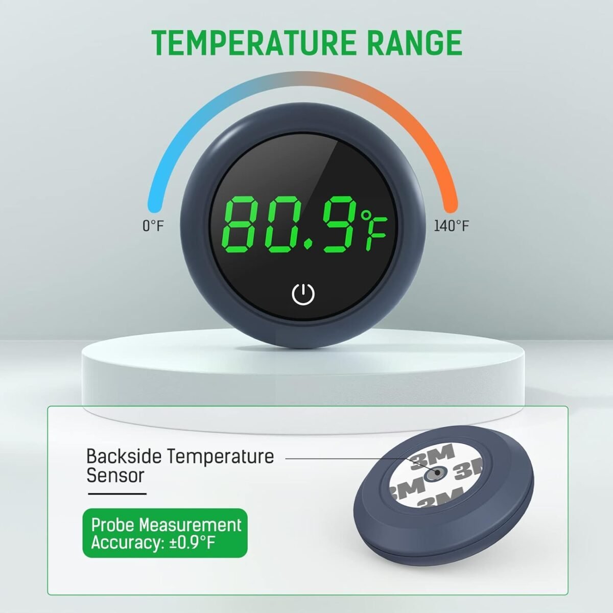 Fish Tank Digital Thermometer Accurate LED Display to ±0.9°F Tank Thermometer Aquarium Temperature Measurement Suitable for Fish, Axolotl, Turtle or Aquatic - Image 4