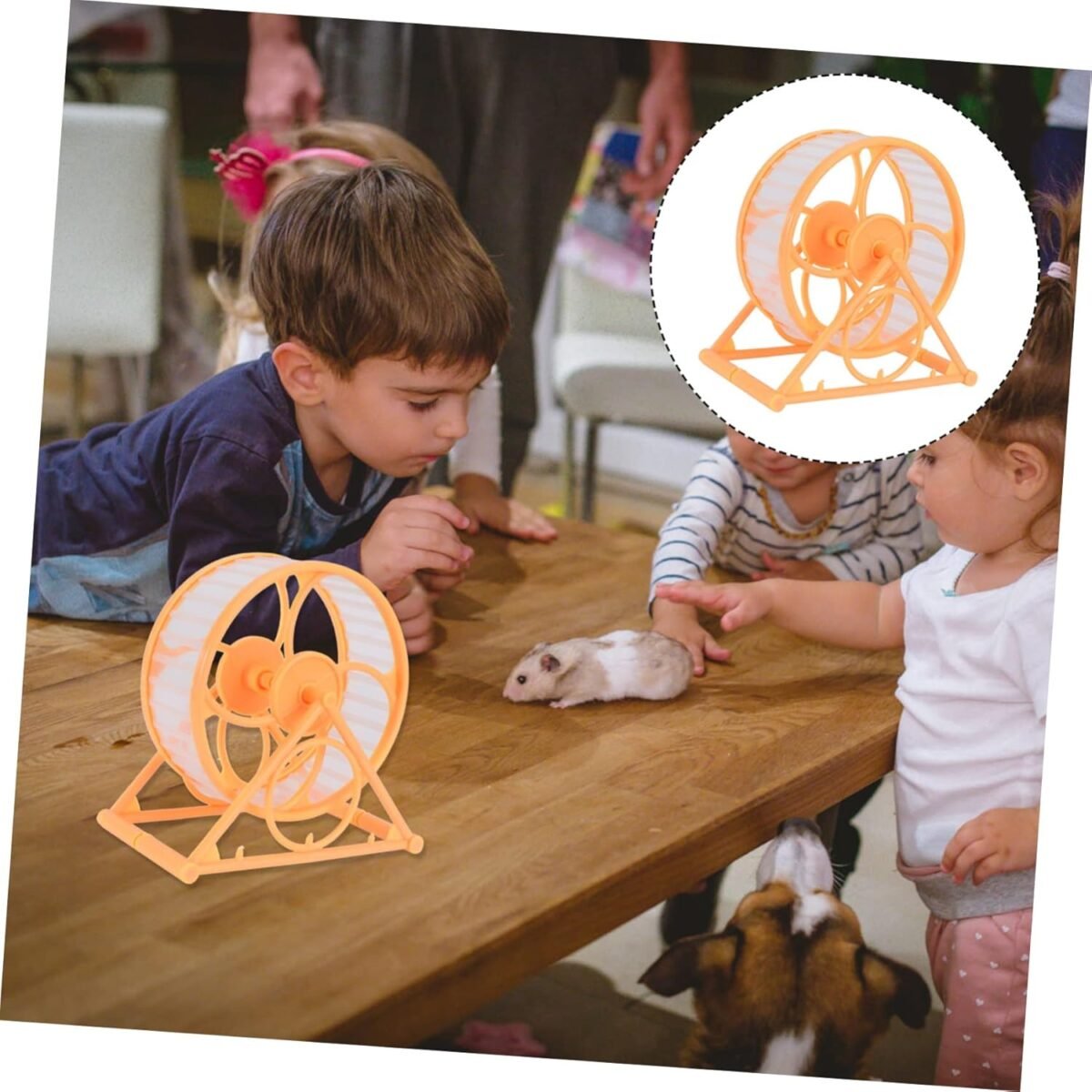 Pet Silent Exercise Wheel for Hamsters Small Pets Quiet Running for Cage for Exercise Entertainment for Decompression Health - Image 4