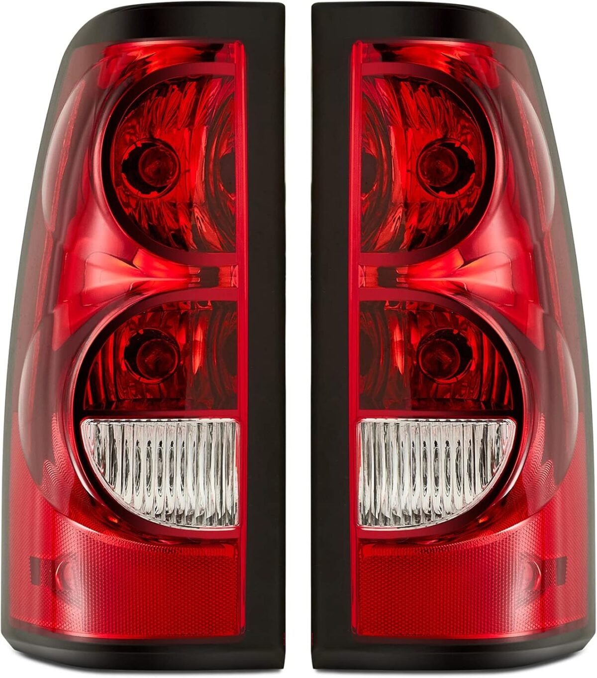 Headlight Tail Light Compatible With 2003-2006 Chevy Silverado 1500 1500HD 2500 2500HD, Chrome Housing Amber Corner - Image 6