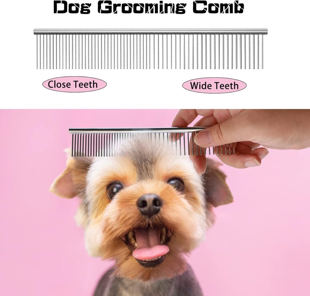 Dog Grooming Scissors for Dogs with Safety Round Tips, 5 in 1 Dog Scissors for Grooming, Professional Curved Pet Grooming Shears Set for Dogs and Cats - Image 6