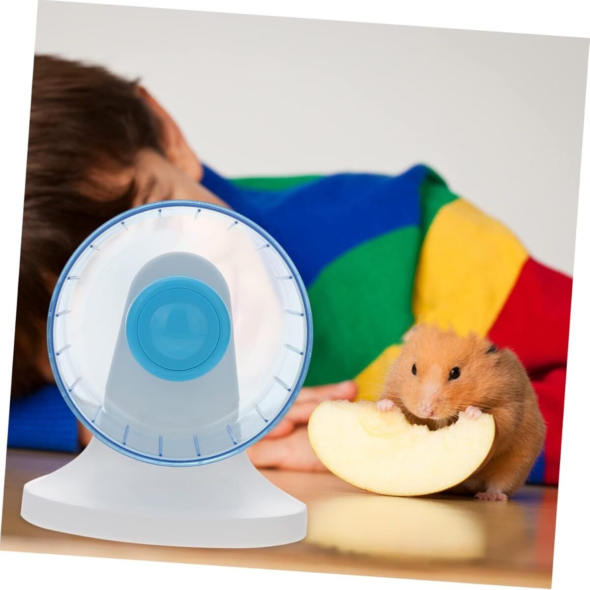 KESYOO 1Pc Blue Hamster Running Wheel Silent Exercise for Hamsters and Pets Pet Running for Increased Activity and Fun - Image 4