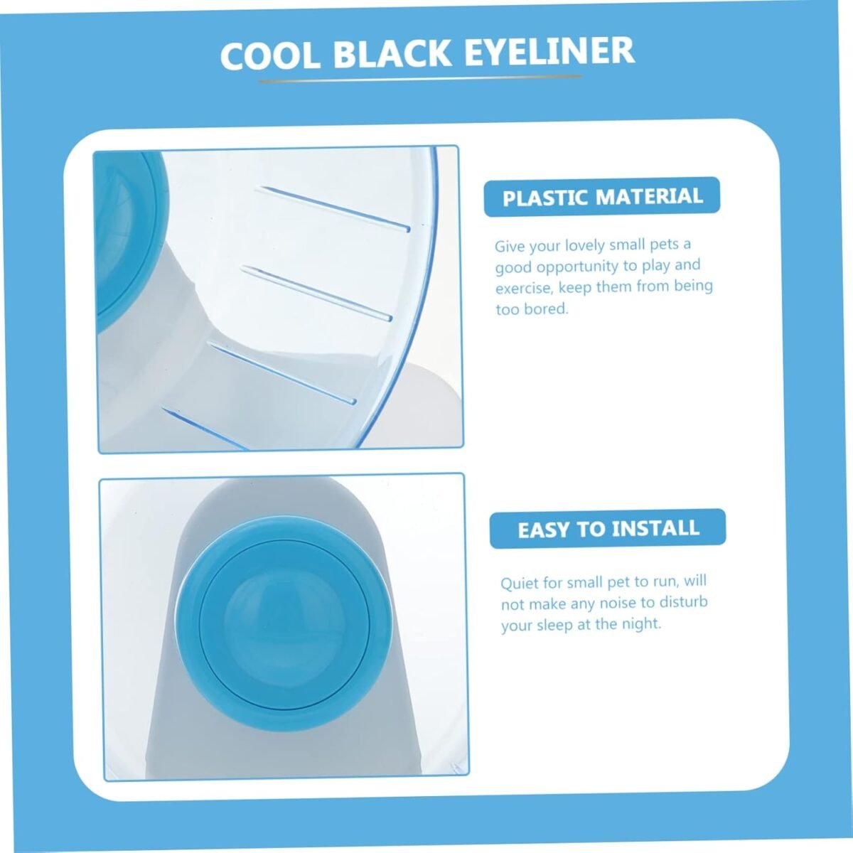 KESYOO 1Pc Blue Hamster Running Wheel Silent Exercise for Hamsters and Pets Pet Running for Increased Activity and Fun - Image 10
