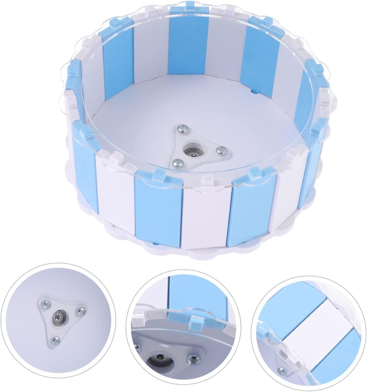 HEMOTON 1Pc Silent Hamster Exercise Wheel Running for Hedgehogs Squirrels and Pets Fun Activity Plaything to Boredom and Enhance Exercise - Image 8