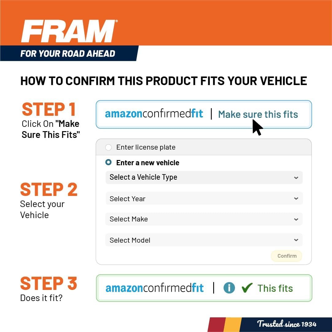FRAM Extra Guard CA10242 Replacement Engine Air Filter for Select Ford, Lincoln, Mazda, and Mercury Models, Provides Up to 12 Months or 12,000 Miles Filter Protection - Image 6