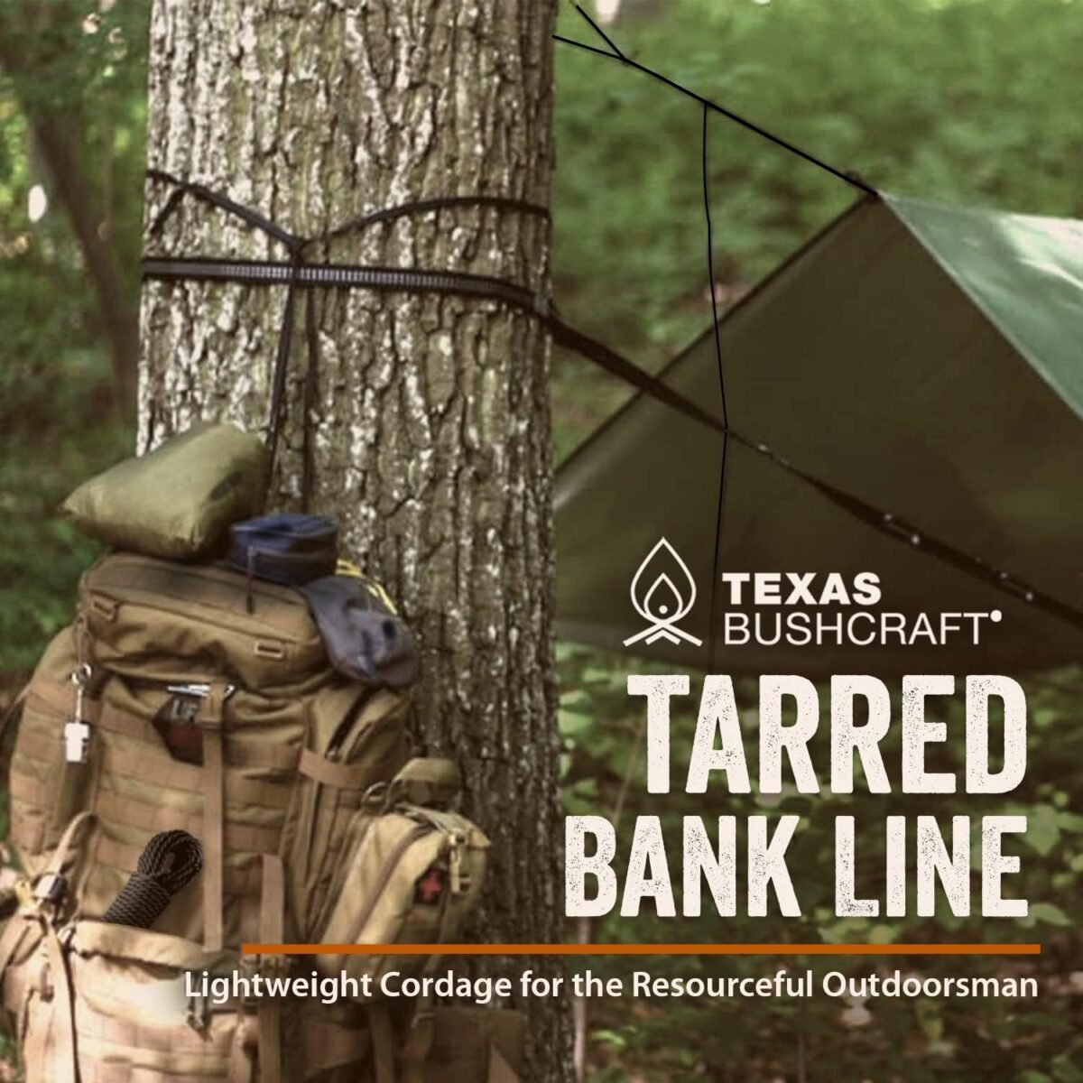 Texas Bushcraft Tarred Bank Line Twine - #36 Black Nylon String for Fishing, Camping and Outdoor Survival – Strong, Weather Resistant Bankline Cordage for Trotline - Image 3