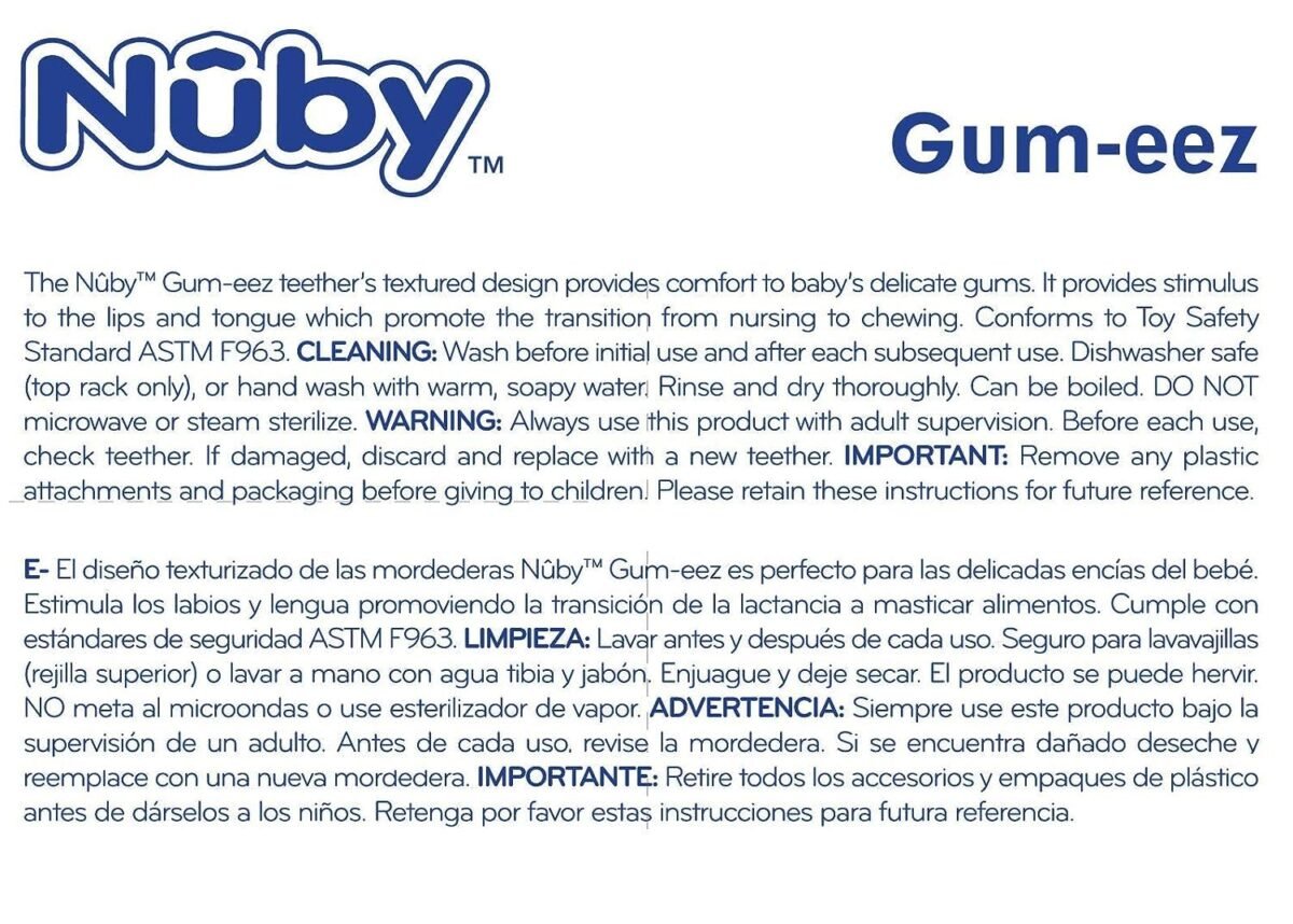 Nuby 2-Pack Gum-eez Pacifier Teethers, Colors May Vary - Image 12