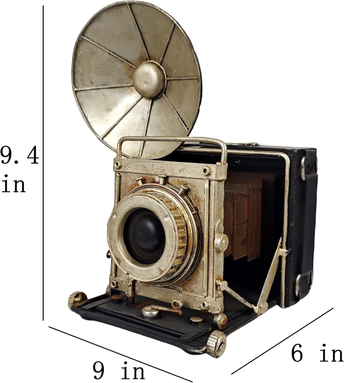 Vintage Camera Statue Model Showcase Decorative Props Showcase Camera Crafts Collectible Figurine Home Desktop Decoration - Image 5