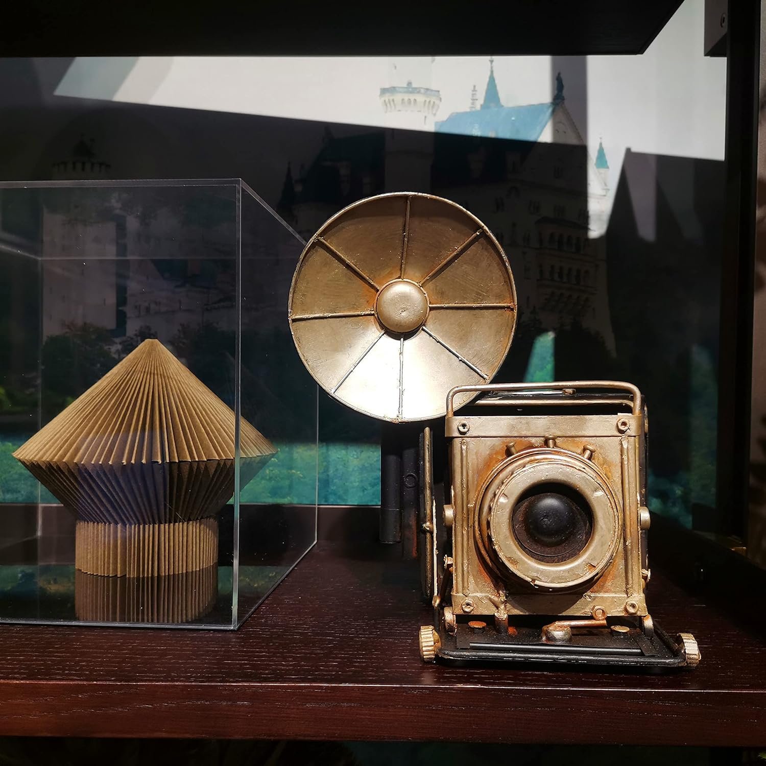 Vintage Camera Statue Model Showcase Decorative Props Showcase Camera Crafts Collectible Figurine Home Desktop Decoration - Image 7
