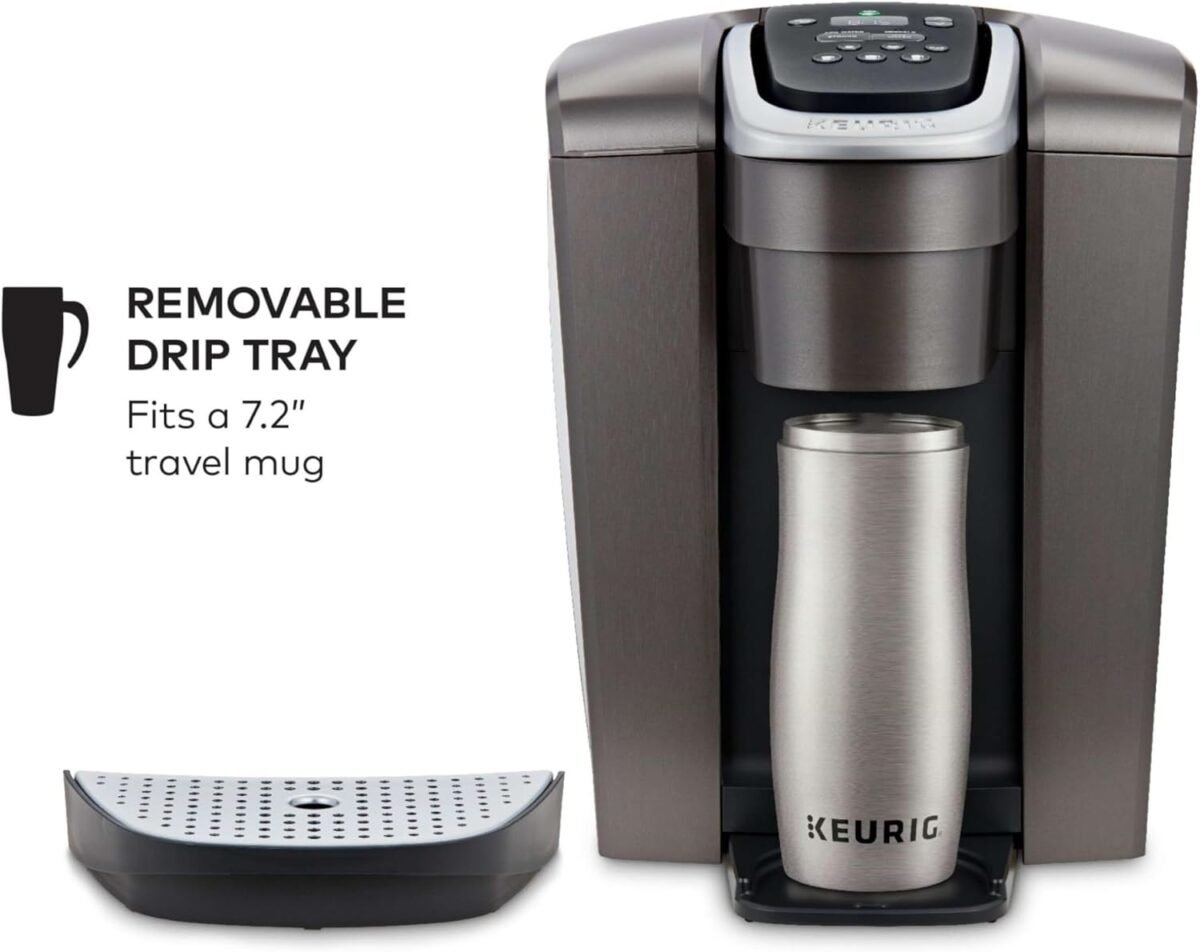 Keurig K-Elite Single Serve K-Cup Pod Coffee Maker, with Strength and Temperature Control, Iced Coffee Capability, 8 to 12oz Brew Size, Programmable, Brushed Slate - Image 4