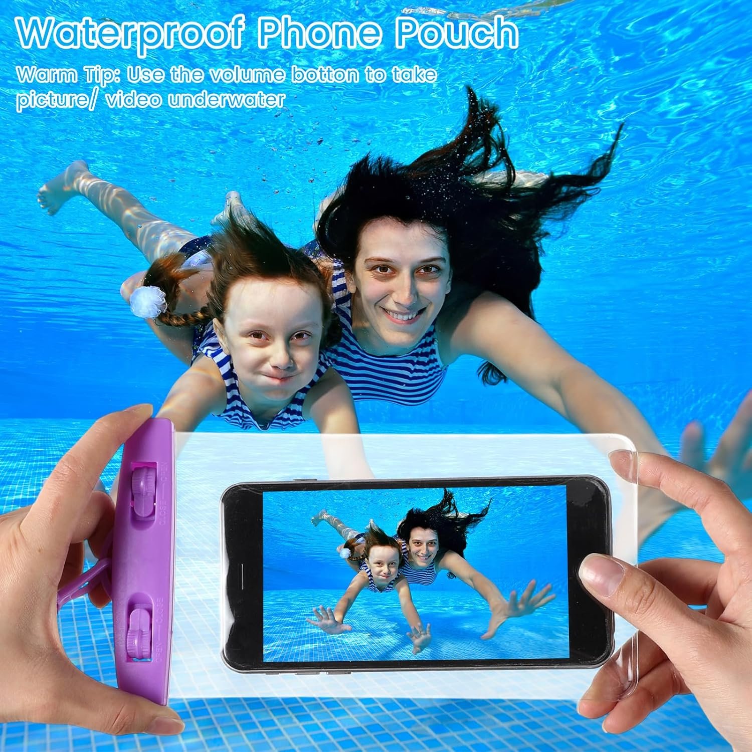 Flutesan 40 Pack Universal Clear Waterproof Phone Pouch Cell Phone Pouch Dry Bag Waterproof Cases Bag with Lanyard for Outdoor Sport Water Games Protect, up to 7 Inches(Varicolored) - Image 4