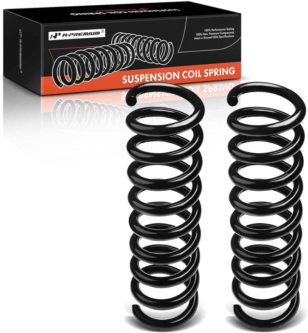 A-Premium 2Pcs Front Suspension Coil Spring Set Compatible with Chevrolet Silverado 1500, Tahoe & GMC Sierra 1500, Yukon, Driver and Passenger Side, Replace# 30024063, 2704-248534 - Image 2