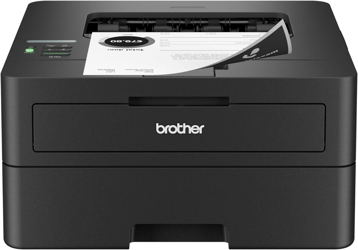 Brother HL-L2460DW Wireless Compact Monochrome Laser Printer with Duplex, Mobile Printing, Black & White Output | Includes Refresh Subscription Trial(1), Works with Alexa - Image 2