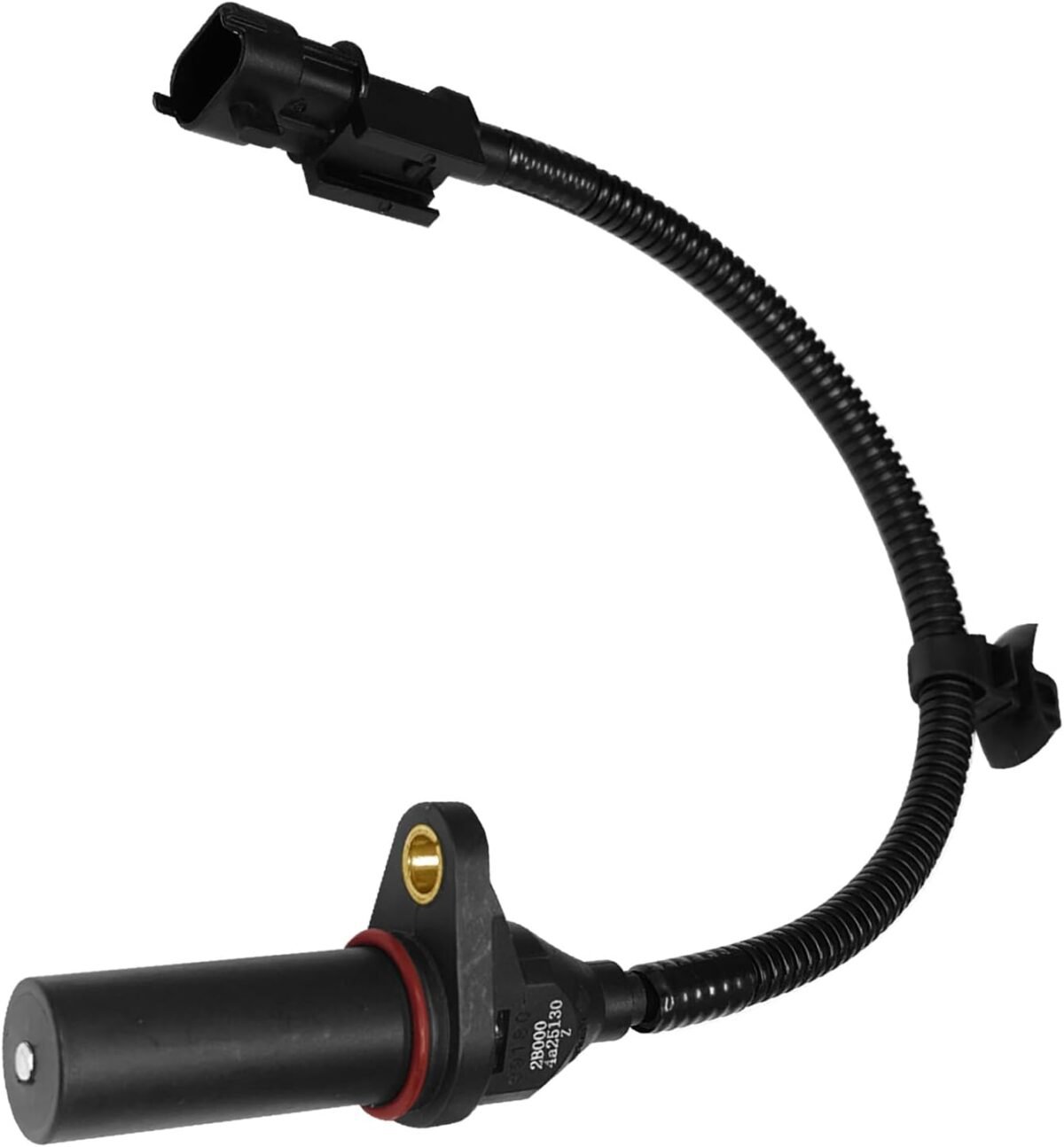 Crankshaft Position Sensor Engine Crankshaft Sensor OEM#39180-2B000 391802B000 SU13885, Crank Position Sensor Compatible with Hyundai Modern Kia Tucson Accent Rio Soul Dodge(Black) - Image 2