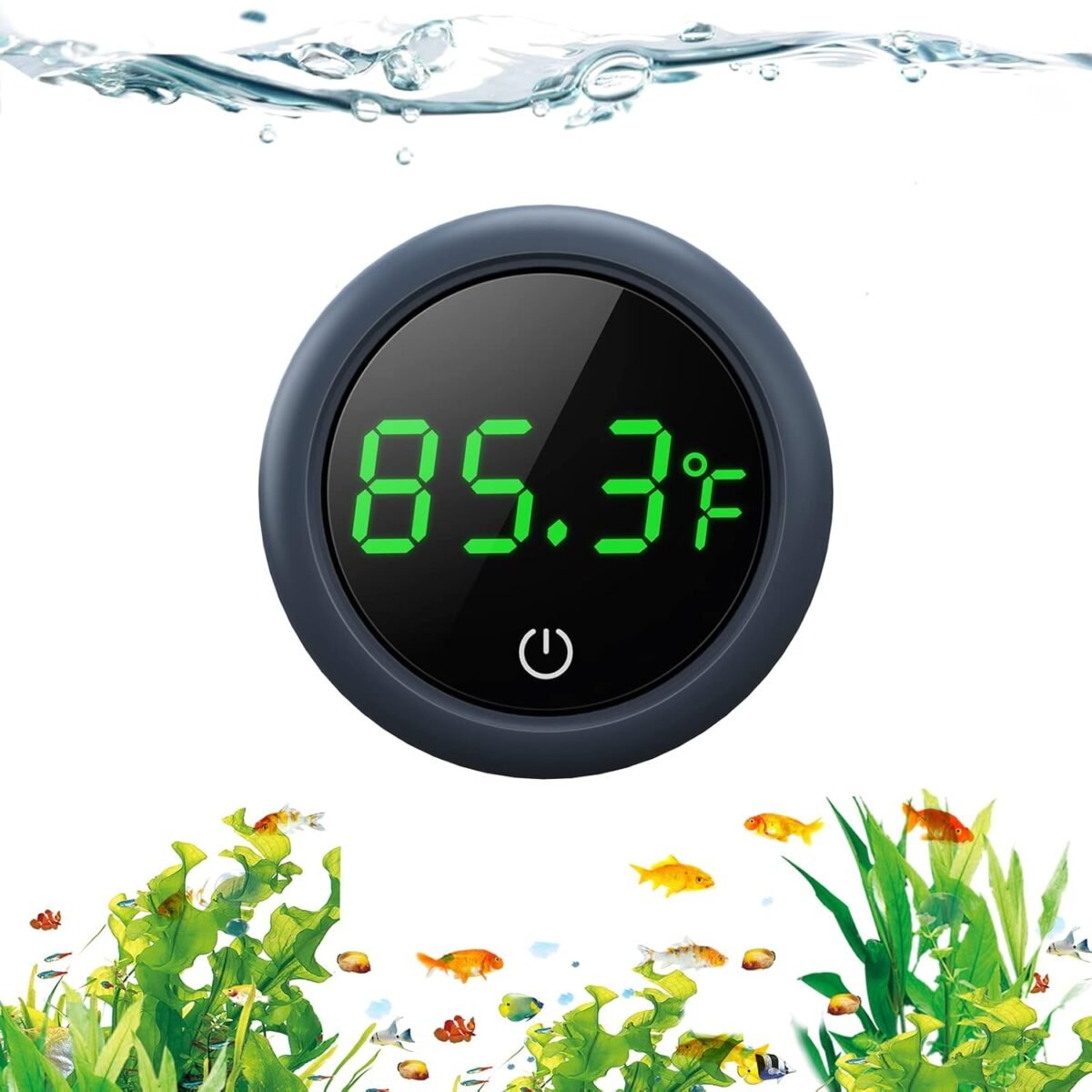 Fish Tank Digital Thermometer Accurate LED Display to ±0.9°F Tank Thermometer Aquarium Temperature Measurement Suitable for Fish, Axolotl, Turtle or Aquatic - Image 2
