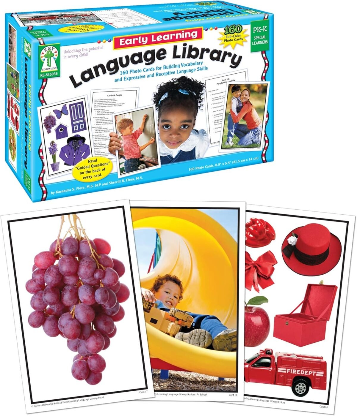 Key Education 160 Early Learning Toddler Flash Cards Ages 3+, Photographic Vocabulary for Toddlers, Speech Therapy for Preschool & Kindergarten Special Learners - Image 2