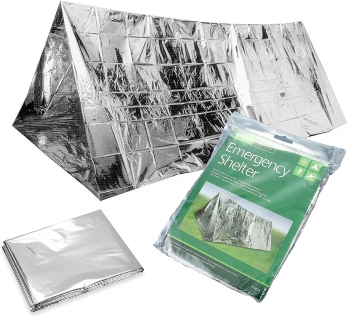 Life Emergency Shelter 7.4 oz Storm Shelter and Bivy Tent for Camping and Survival Gear Essentials, including sleeping bag, emergency blanket - Image 2