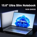 NEW 15.6″ Ultra Slim Laptop 16GB RAM 2TB SSD Intel N3700 Notebook Gamer Windows11 Pro 1920*1080 Display Office Study Computer PC