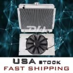 3Row Aluminum Radiator&Shroud&14” Fan Fit 1962-1967 Chevrolet Nova Chevy II V8