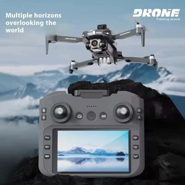 5.5inch LCD Screen RC Dron with 4K Dual Camera GPS Professional Aerial Photography FPV Drone Laser Obstacle Avoidance Quadcopter