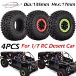AUSTARHOBBY 17mm Hex RC Wheels and Tires 2.8in for 1/7 Desert Short Course Truck UDR Traxxas Off-road Buggy RC Car