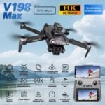 V198 MAX GPS Drone New with 8k professional HD camera WiFi/5G Brushless Foldable Quadcopter remote control Drone For Xiaomi