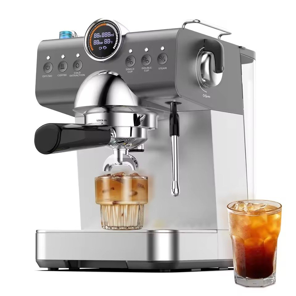 Mcilpoog WS570E small semi-automatic coffee machine , 58mm commercial hot and cold extraction,the function of manually frothing Mcilpoog WS570E small semi-automatic coffee machine , 58mm commercial hot and cold extraction,the function of manually frothing