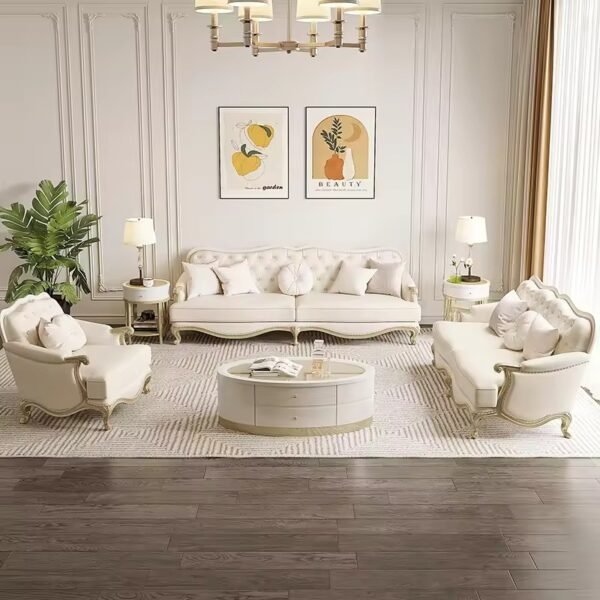 Elegant Individual Sofa Vintage Luxury Glamour Living Room Sofas Chaise Lounge L Shape Couch Wohnzimmer Furniture Home