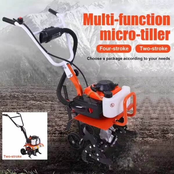 Gasoline Micro Cultivator Agricultural Garden Tools Gasoline Multi-function Minitype Rotary Tiller Machinery for Far