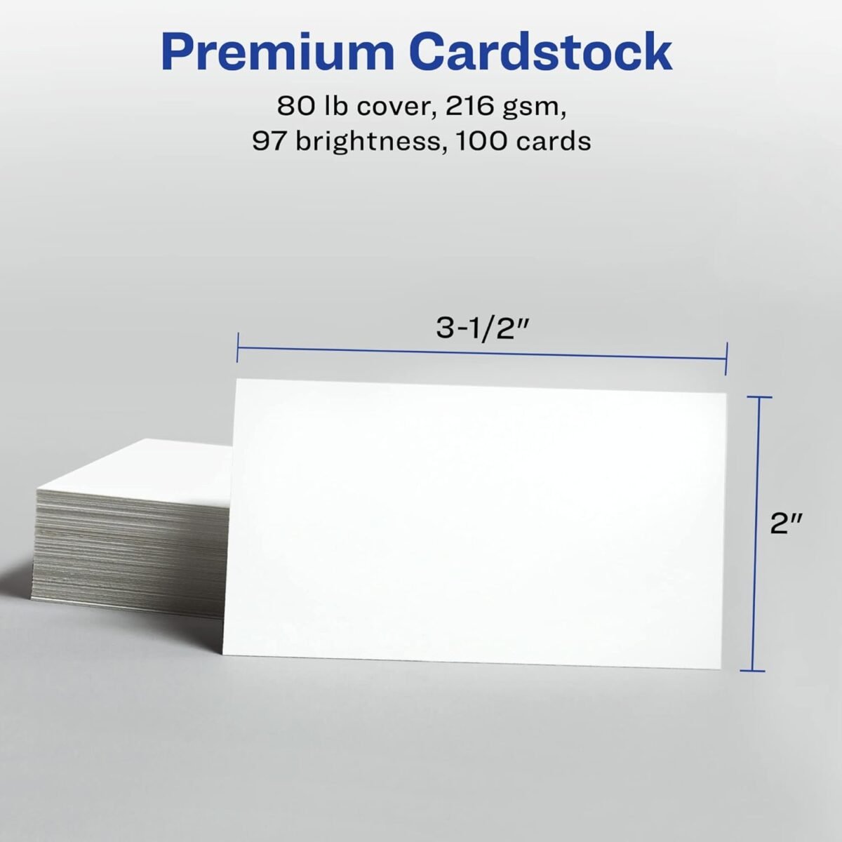 1746432098 avery printable business cards with sure feed technology 2 x 3.5 white 100 blank business cards inkjet printer paper 28371.jpg