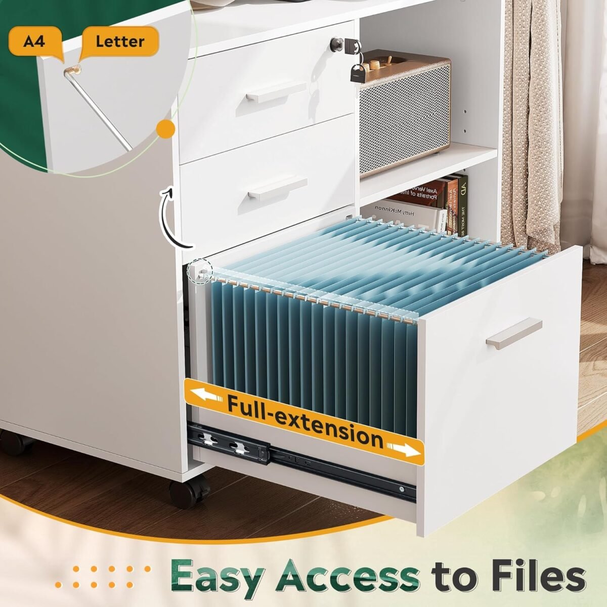 1746432309 devaise 3 drawer wood file cabinet with lock mobile lateral filing cabinet printer stand with open storage shelves for home office white.jpg