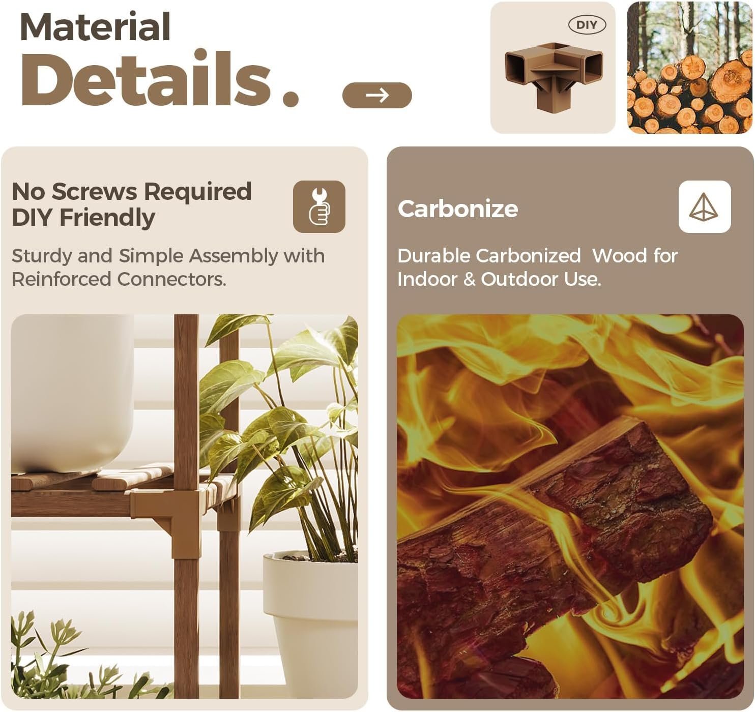 1746487747 bamworld plant stand indoor outdoor tall plant shelf for multiple plants pots wood flower stand large flower holder for living room patio balcony garden decor brown.jpg