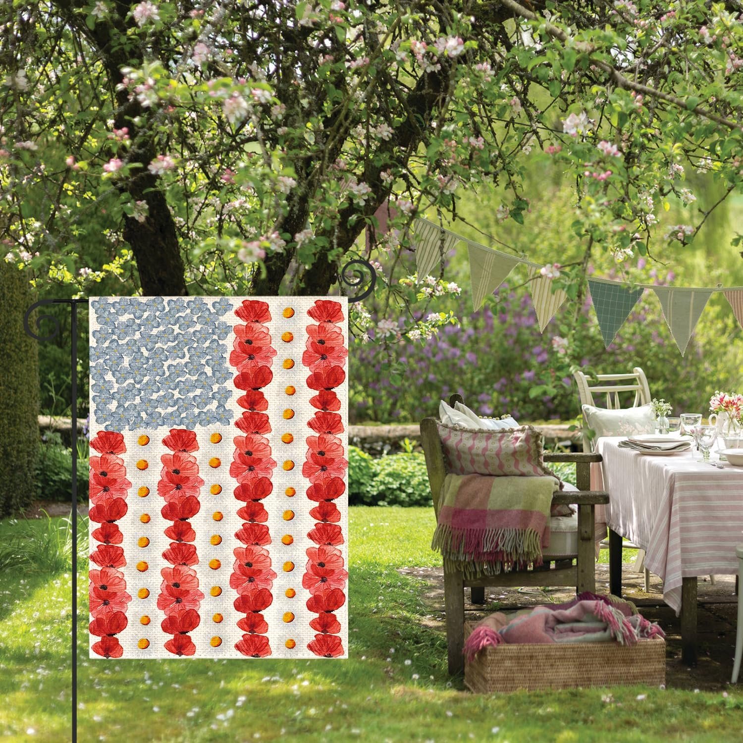 1746541136 avoin colorlife myosotis poppy memorial day garden flag 12x18 inch double sided outside patriotic american flag yard outdoor decoration.jpg