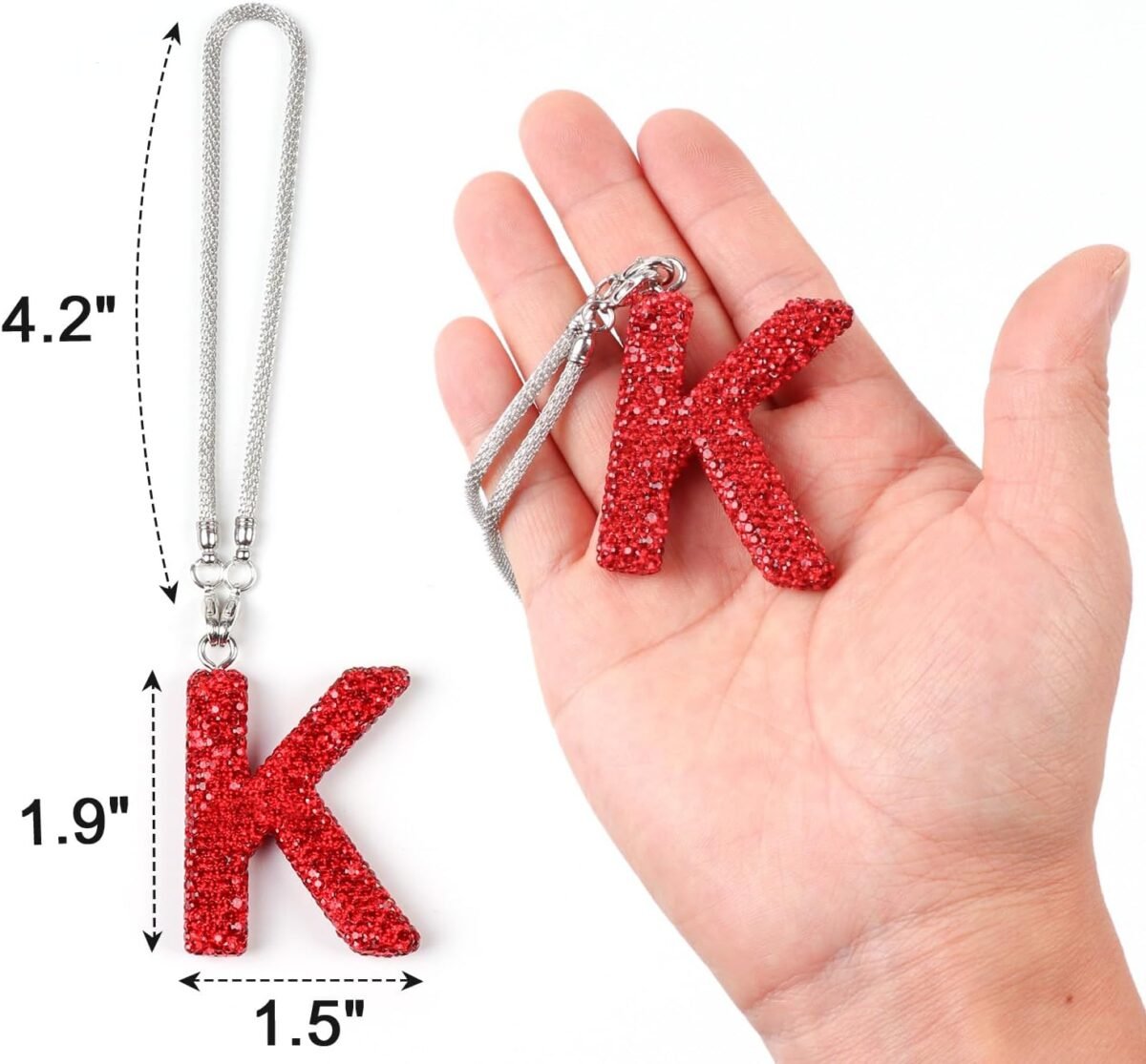 1746651630 rear view mirror hanging accessories crystal diamond rhinestone car ornament letter k cute lucky red car accessories for women k.jpg