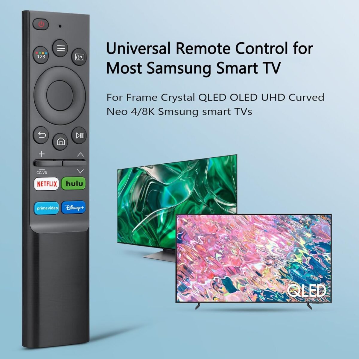 1746718937 pack of 2 universal replacement for samsung smart tv remote control compatible with samsung frame tv crystal qled oled uhd curved neo 48k smart tvs.jpg