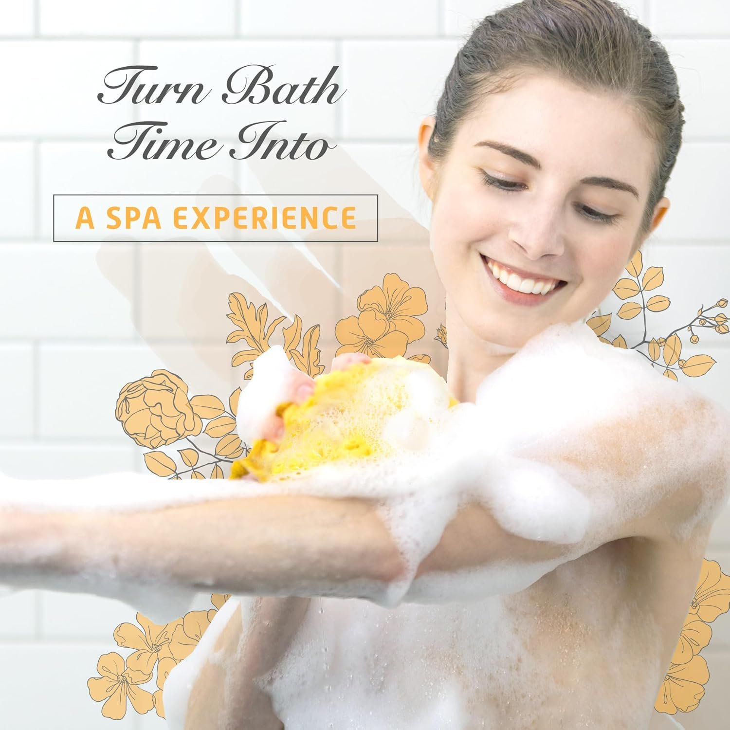 1746756709 spongentle deep cleansing body loofah sponge natural colors for bath and shower multiple textures for gentle and deep exfoliation generous and rich lather pack of 2.jpg