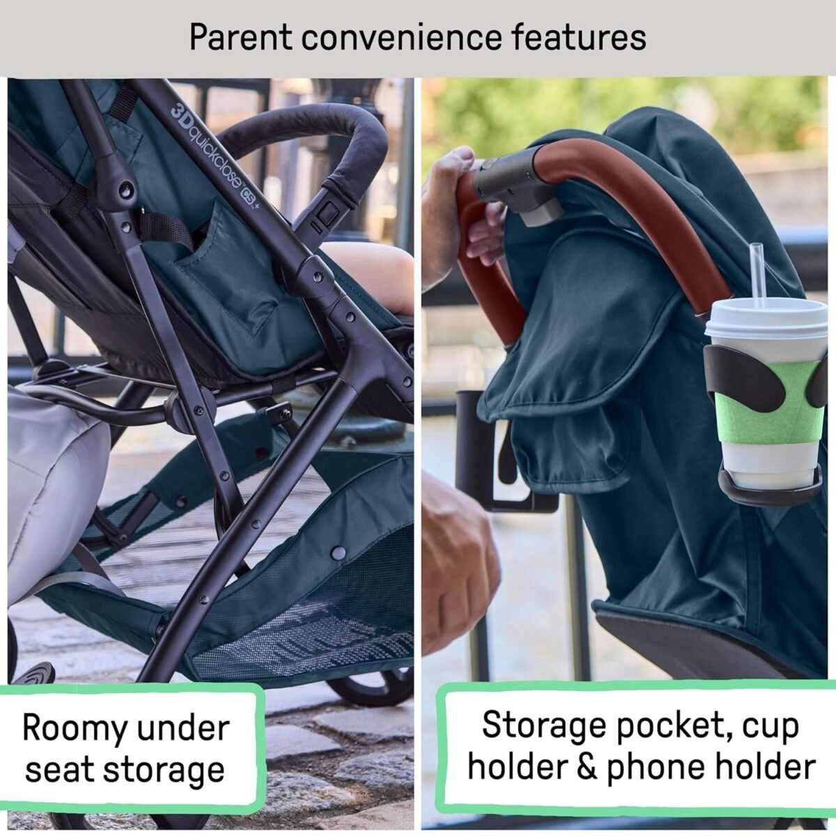 1746822365 ingenuity 3dquickclose cs compact fold stroller – lightweight stroller with oversized canopy extra large storage and compact fold deep ocean.jpg