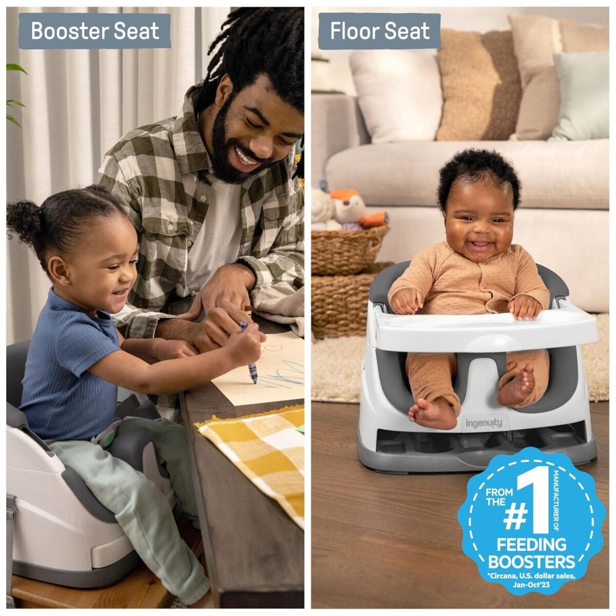 1746822436 ingenuity baby base 2 in 1 booster feeding and floor seat with self storing tray slate.jpg