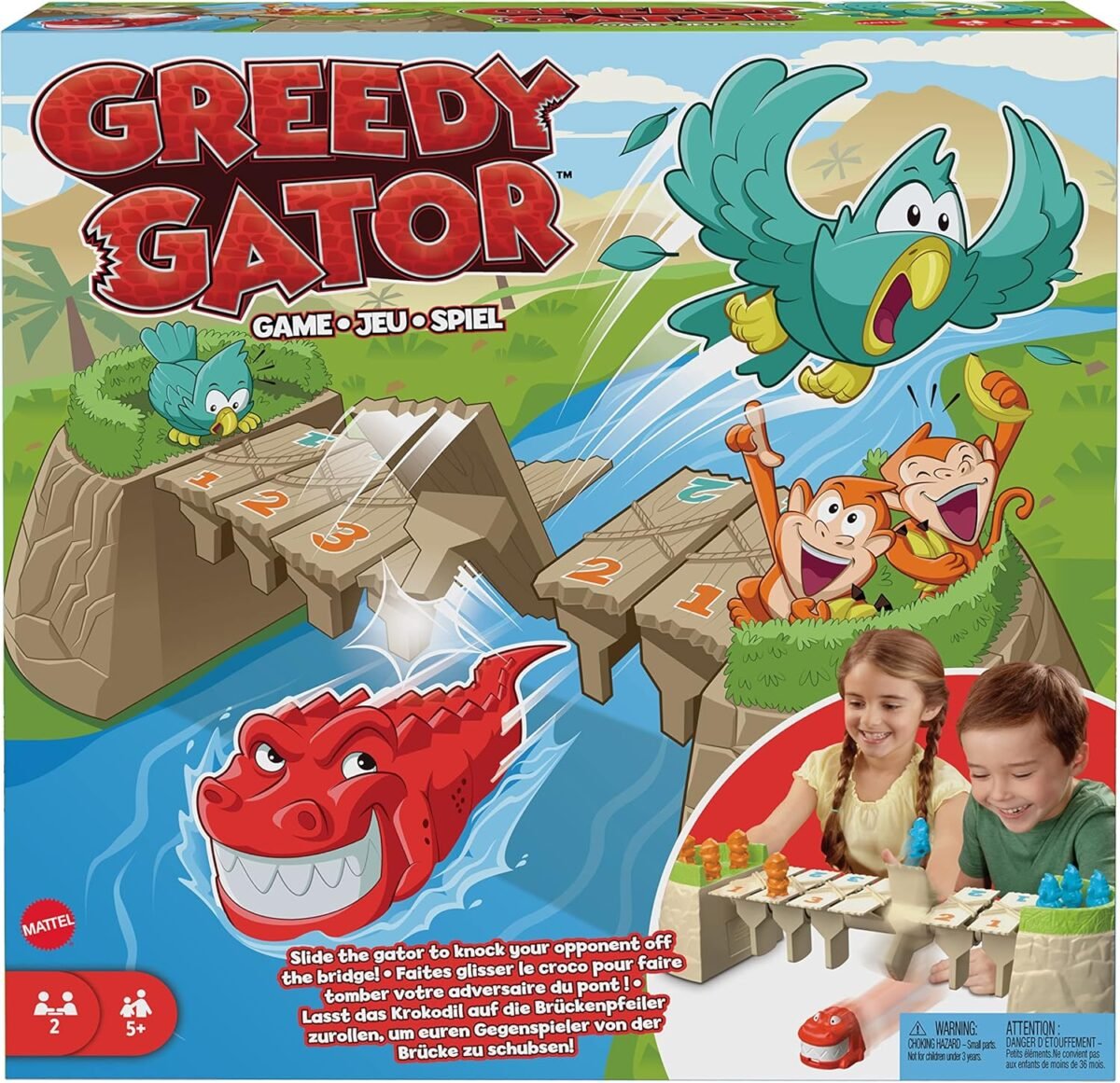 1746839916 mattel games greedy gator 2 player kids game for families parties get monkeys across the bridge first with rolling alligator.jpg