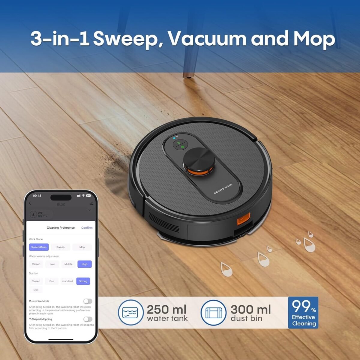 1746889227 robot vacuum and mop with mapping 5000pa robotic vacuums with lidar navigationno go zoneswi fiappalexa control self recharging vacuum robot for pet hairhard floorcarpet.jpg