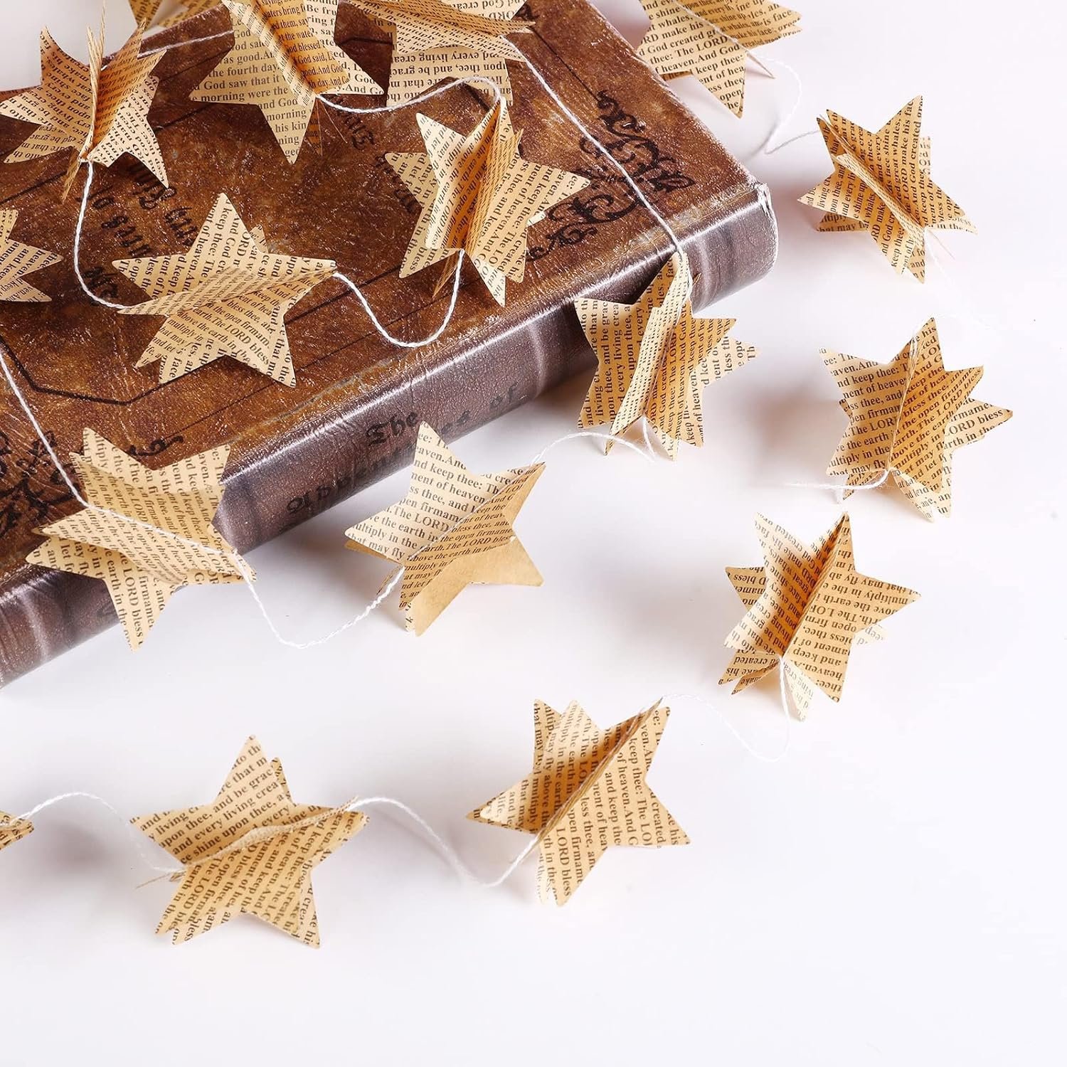 1747012702 4 pack star garland recycled books vintage pages garland newspaper bunting party holiday christmas strand string banner wedding decoratevintage.jpg