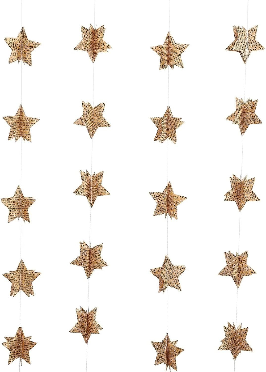 1747012703 4 pack star garland recycled books vintage pages garland newspaper bunting party holiday christmas strand string banner wedding decoratevintage.jpg