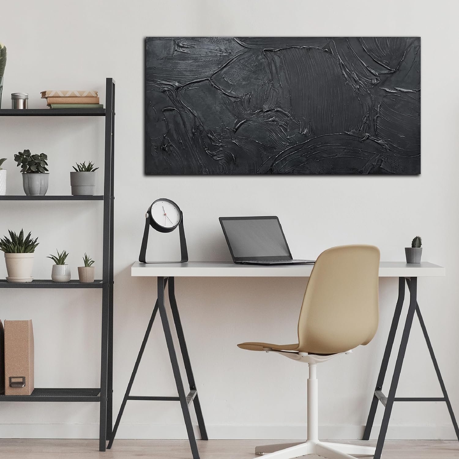 1747012821 abstract hand painted wall art for living room minimalist art wall decor for office black painting wall art for bedroom size 20 x 40.jpg