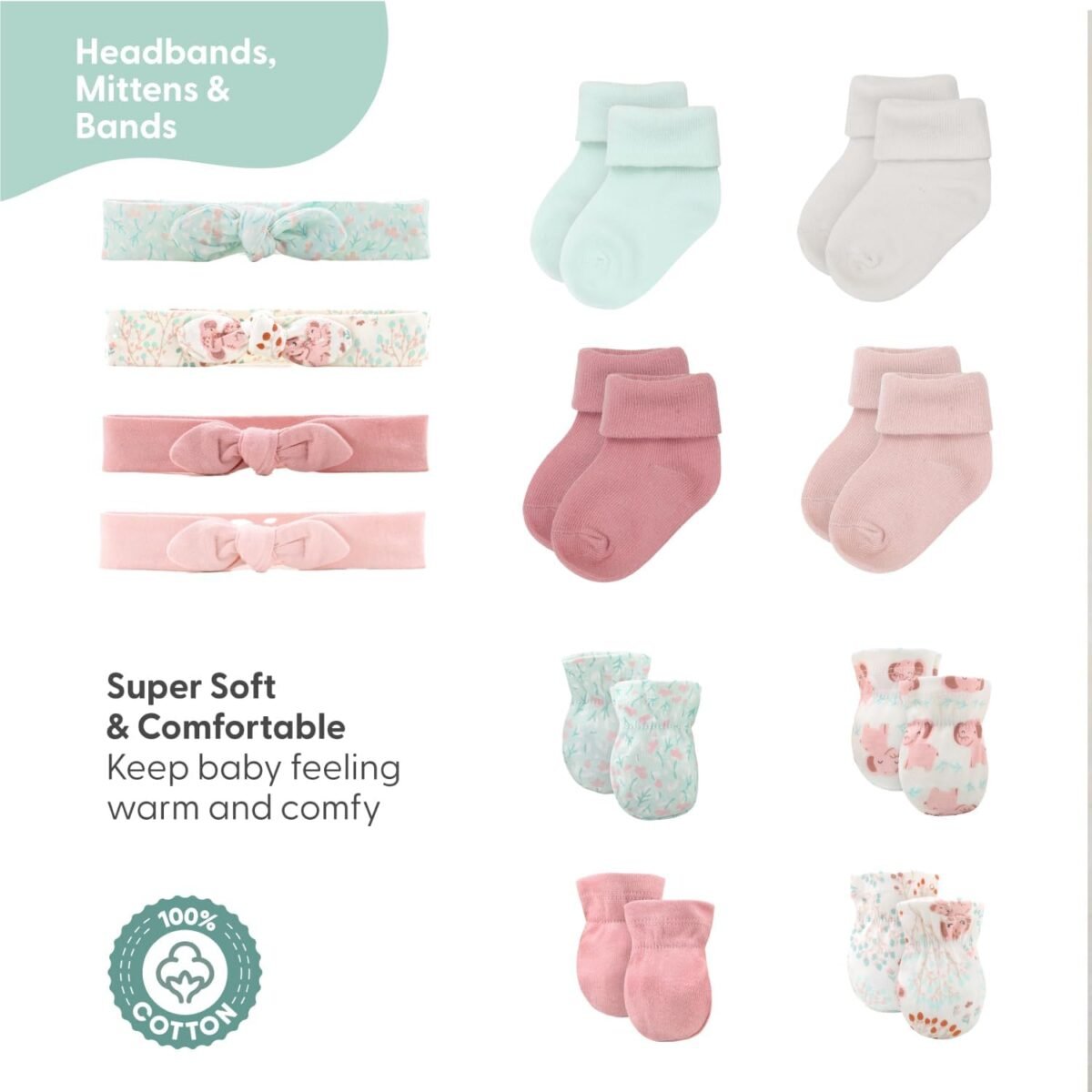 1747048729 the peanutshell baby layette gift set for girls 30 piece new born girl gift set baby clothes 0 9 months floral elephant.jpg