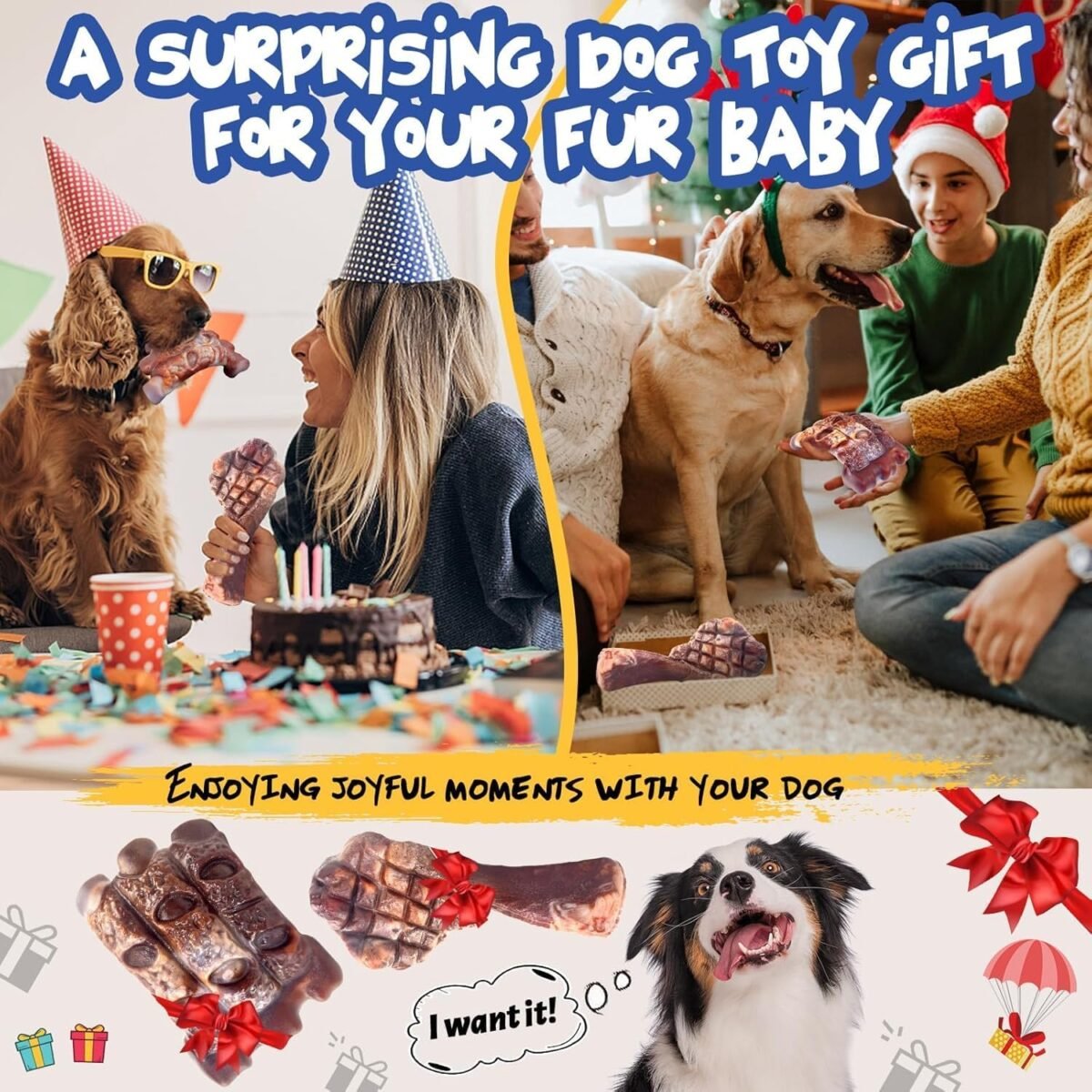 1747051626 dog chew toys for aggressive chewers：2 pack indestructible dog toy for large breed tough nylon teething bone toy to keep them busy.jpg