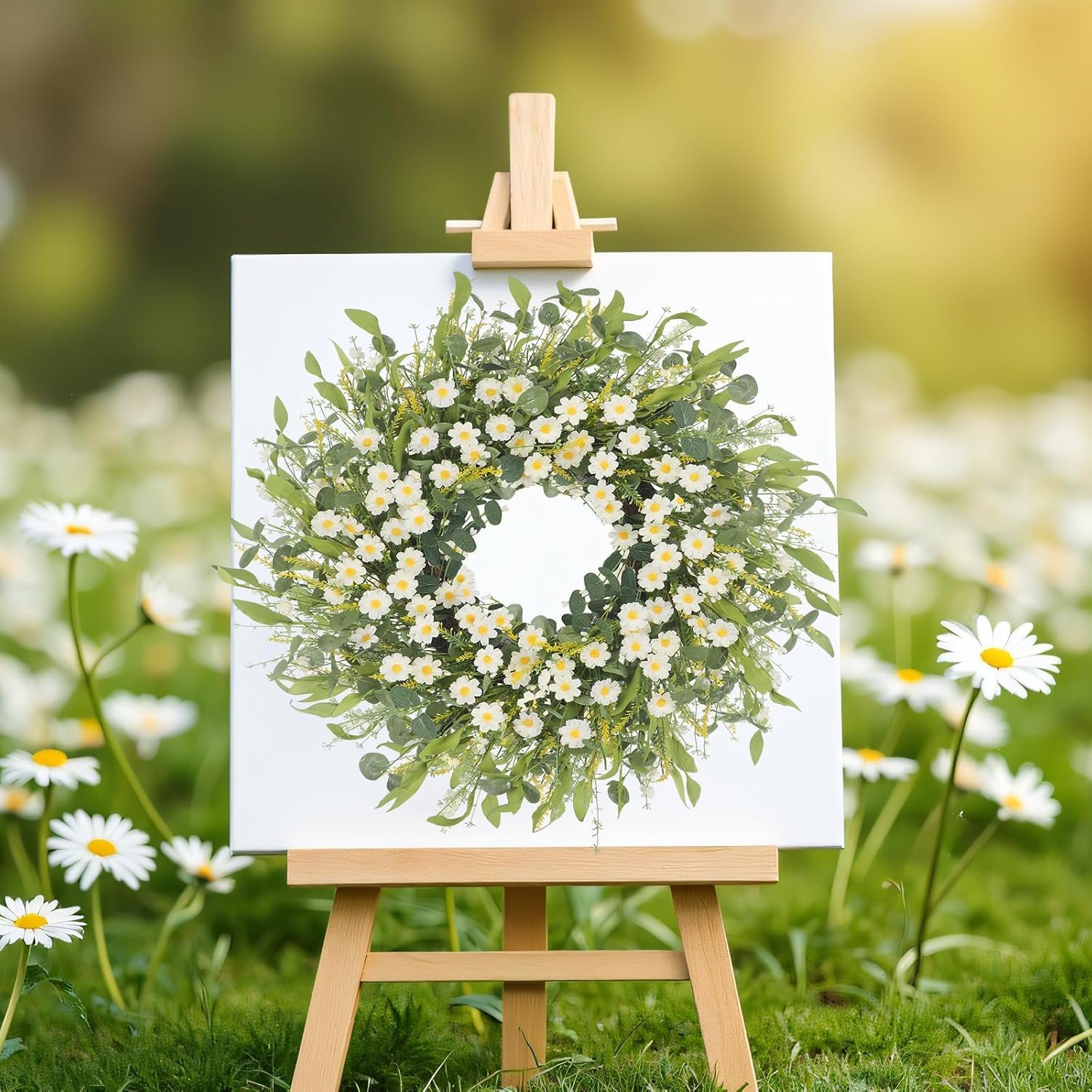 1747082934 summer wreaths for front door 24 white daisy wreaths for front door window wall wedding farmhouse festival decor handmade artificial spring summer wreath for home decoration gift.jpg