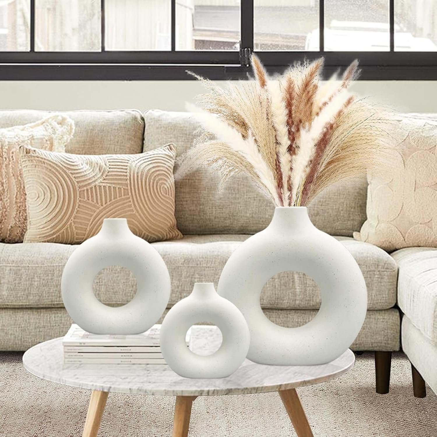 1747083231 white ceramic vases set 3 for modern home decorround matte pampas flower vases minimalist nordic boho ins style for wedding dinner table party living room office bedroom decorative gift.jpg