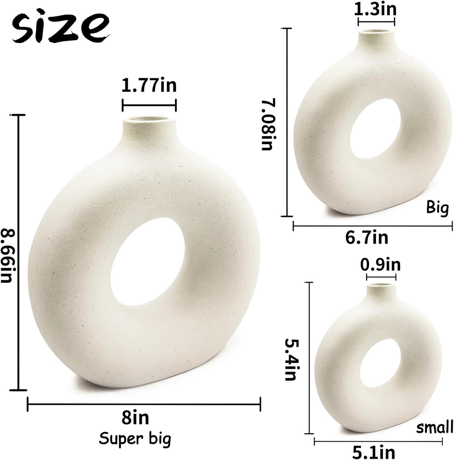 1747083233 white ceramic vases set 3 for modern home decorround matte pampas flower vases minimalist nordic boho ins style for wedding dinner table party living room office bedroom decorative gift.jpg