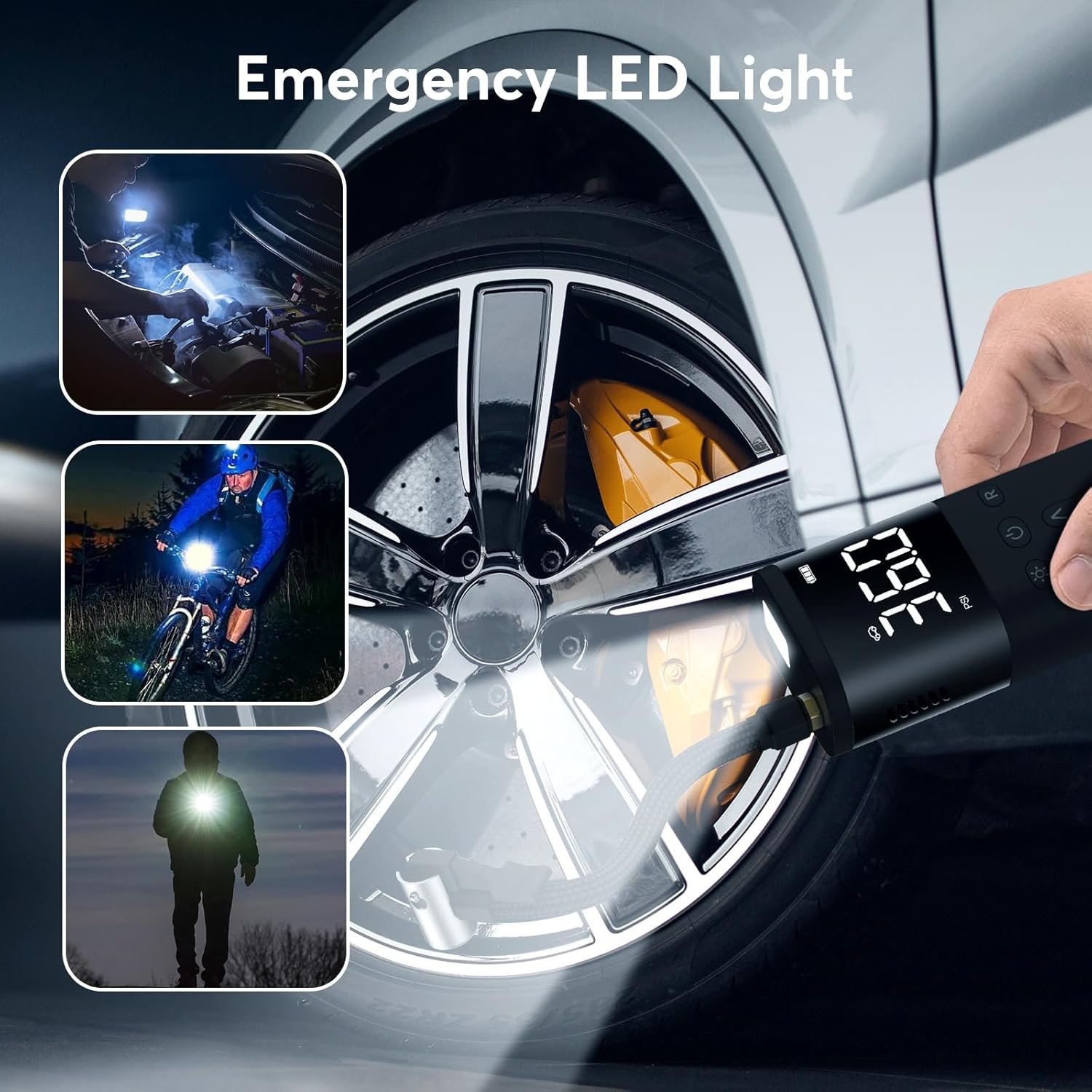 1747178487 tire inflator portable air compressor cordless air pump for car tires with 10000mah battery 150psi electric bike tire pump with digital pressure gauge for auto motorcycle bicycle balls.jpg